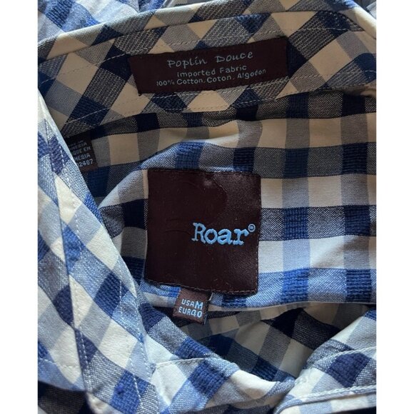 Roar Signature Men’s Size M Shirt Embroidered Short Sleeve Button Down Western - Picture 7 of 13